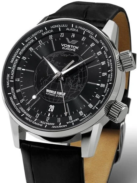 Vostok Europe Vostok-Europe Gaz-Limo Automatic, World Time Watch #5605239 43 mm kol saati