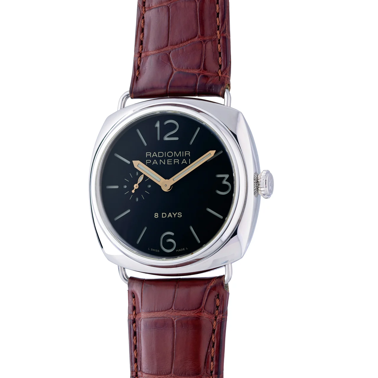 Panerai PANERAI REF. PAM190-OP6609, RADIOMIR PANERAI 8 DAYS, STEEL, LIMITED 0456/1000 kol saati
