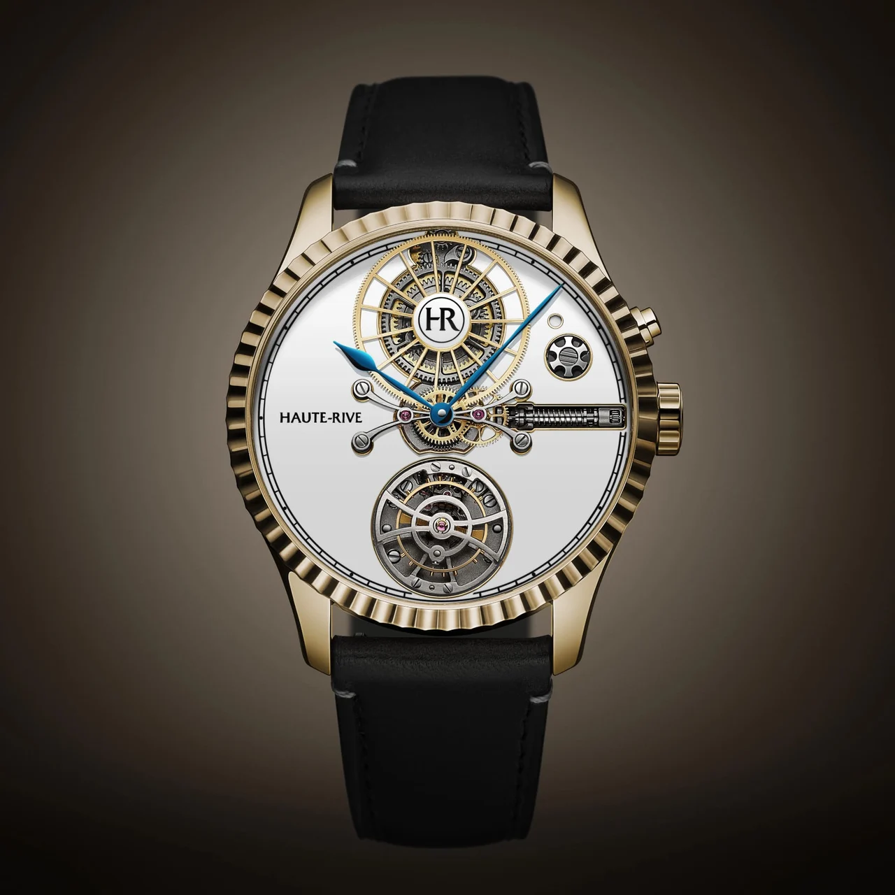 Haute-Rive Haute Rive Honoris I Yellow Gold White Dial Fluted Bezel HR-H1-YG-WH kol saati