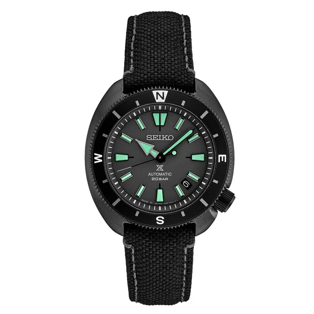 Seiko Prospex Black Series Limited Edition Night Vision Tortoise #SRPH99 kol saati