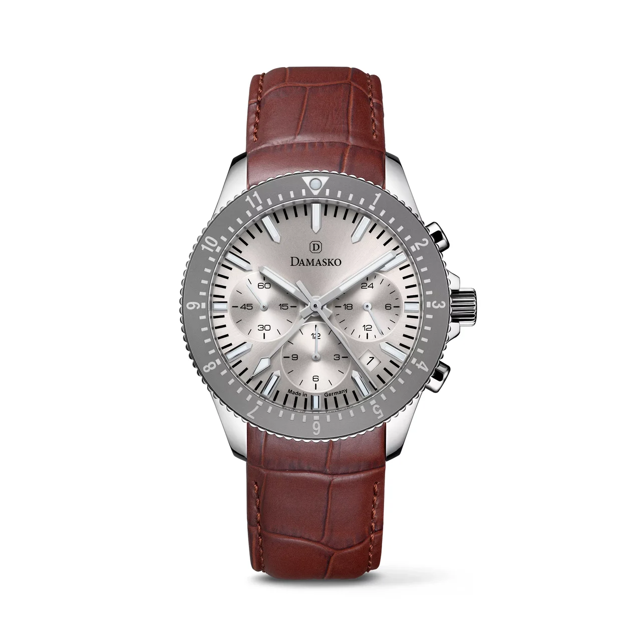 Damasko DC98-CHAMPAGNE-LB-NUBUCK-BURGUNDY DAMASKO-DC98-CHAMPAGNE-LB-NUBUCK-BURGUNDY 42 mm kol saati