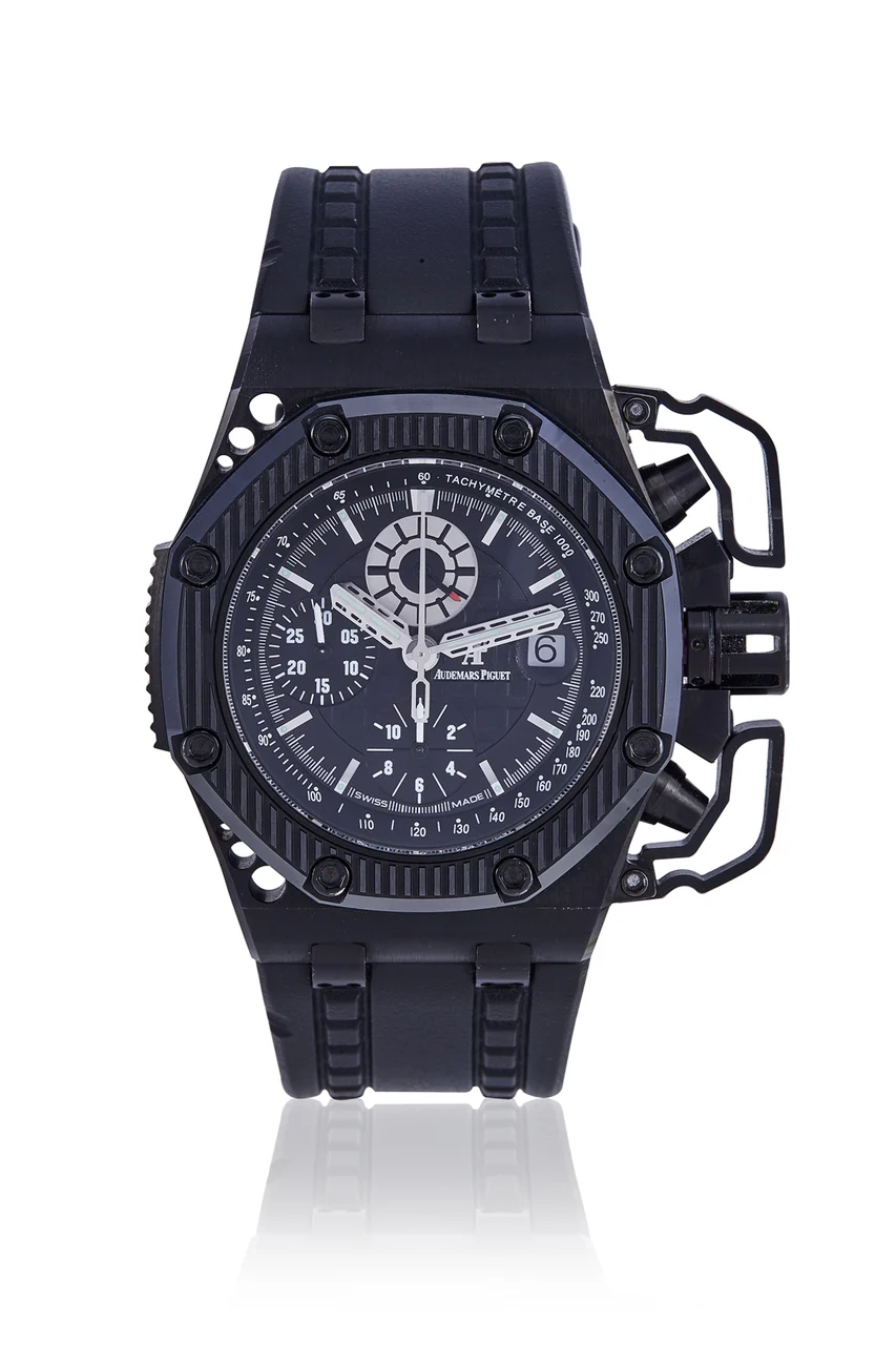 Audemars Piguet AUDEMARS PIGUET REF. 26165IO.OO.A002CA.01, ROYAL OAK OFFSHORE SURVIVOR CHRONOGRAPH, CERAMIC AND TITANIUM,LIMITED 147/1000 kol saati
