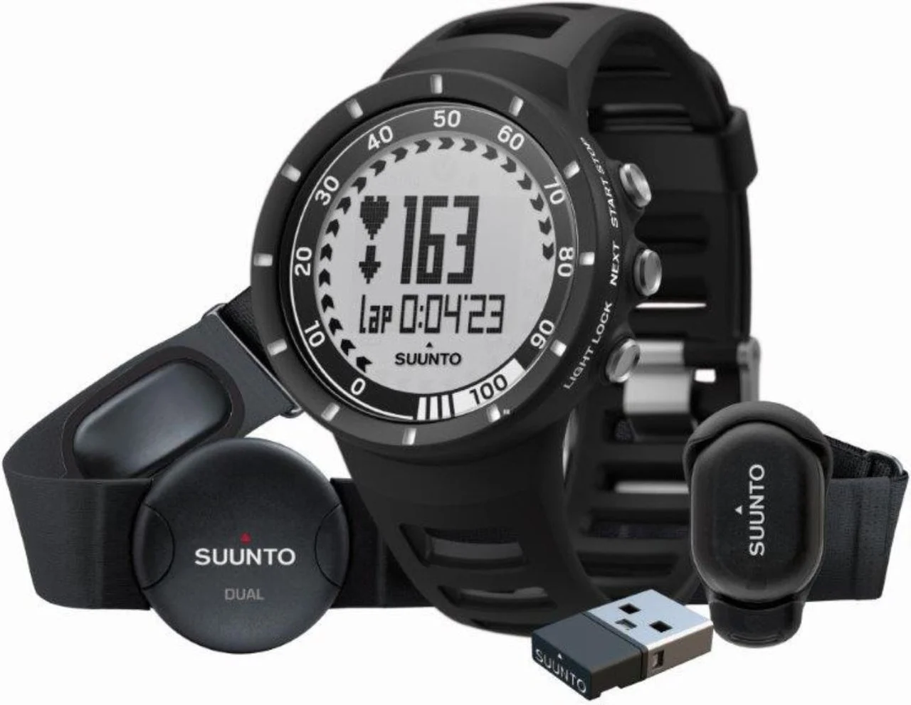 Suunto Quest Black Running Pack SS018156000 42.7 mm kol saati
