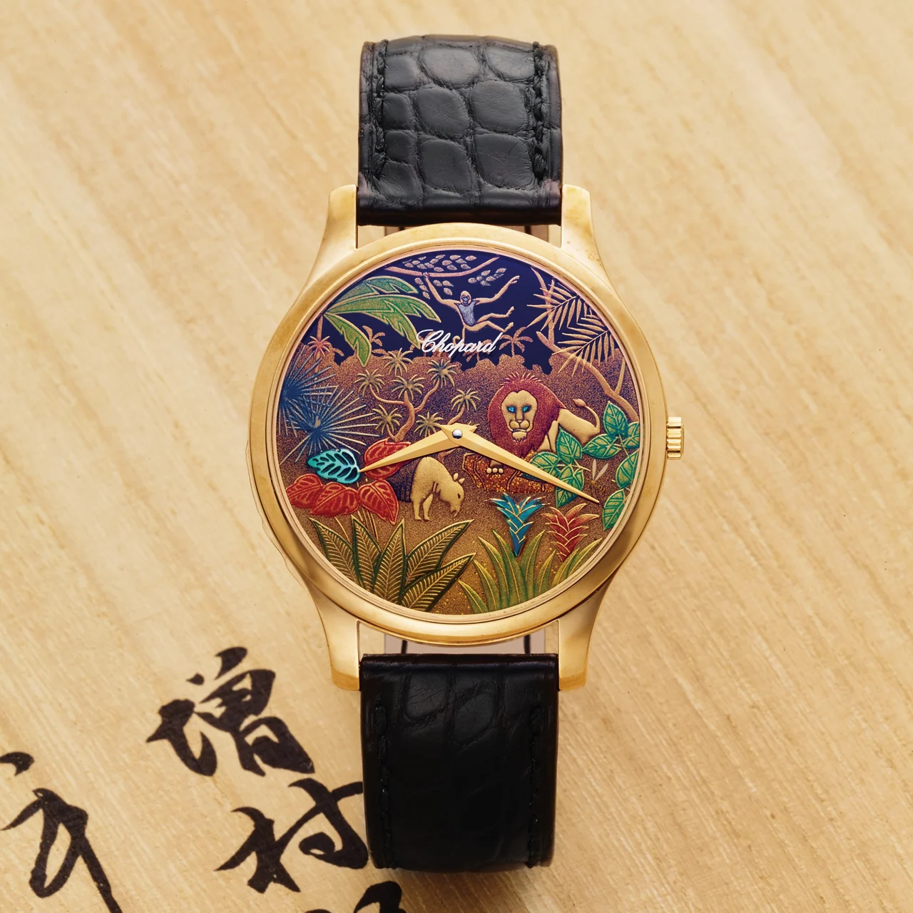 Chopard CHOPARD REF. 161902 URUSHI SPECIAL EDITION 'JUNGLE' ROSE GOLD kol saati
