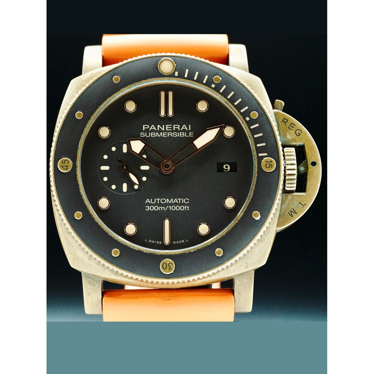 Panerai Luminor Submersible Bronzo - 47mm Brown Dial POC210009N20555 47 mm kol saati