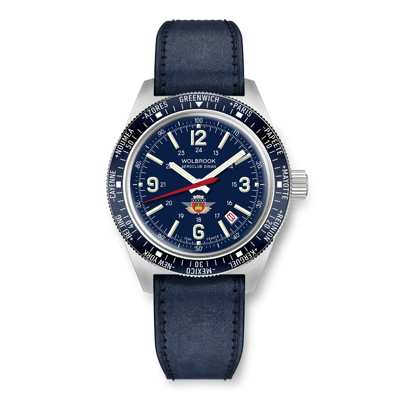 Wolbrook 25-SWA-004-LR3-BLU-STL-ADN 48 mm kol saati