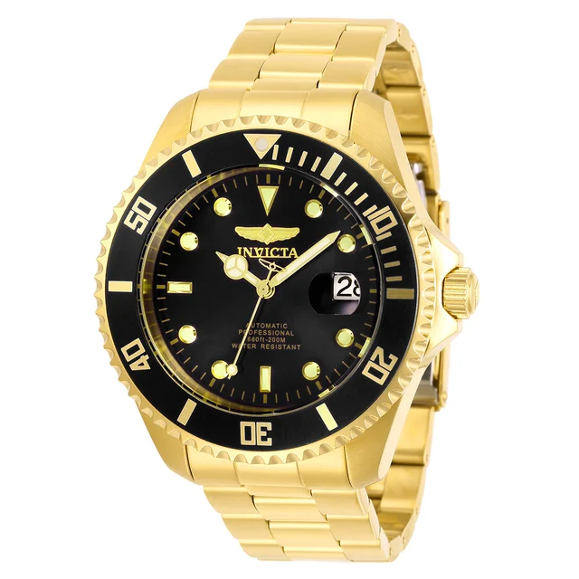 Invicta Grand Diver Automatic Solemnis Watch - 47mm, Gold (28948) kol saati