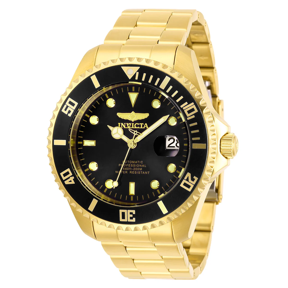 Invicta Grand Diver Automatic Solemnis Watch - 47mm, Gold (28948) 47 mm kol saati