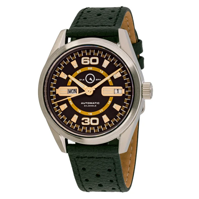 Islander DPA Automatic Watch with Black and Gold Dial #ISL-163 kol saati