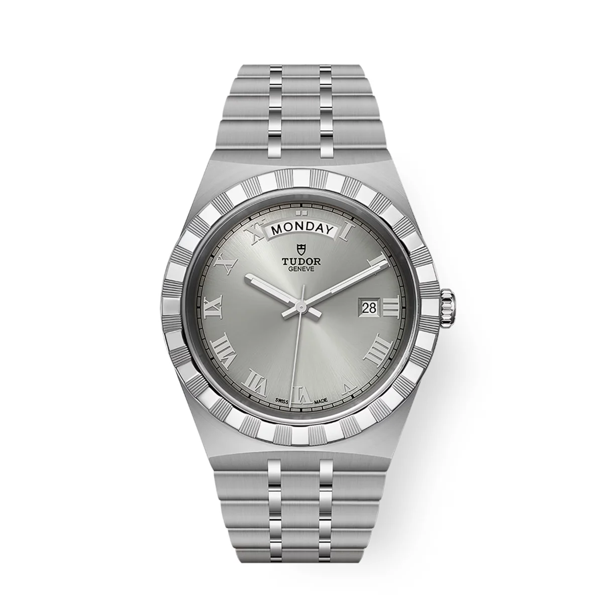 Tudor Royal M28600-0001 41mm Silver Sunray-Finish Dial Steel 41 mm kol saati