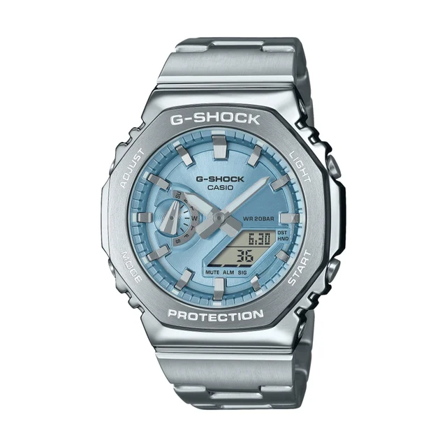 G-SHOCK G-Steel 44.4mm - Light Blue on Bracelet GM2110D-2A kol saati