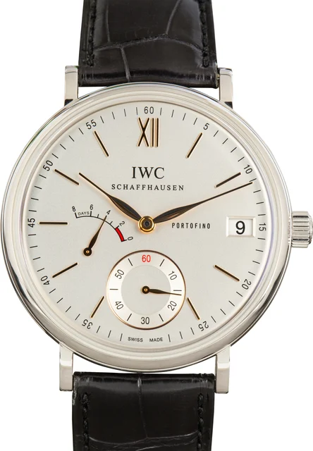 IWC Portofino Hand-Wound Eight Days IW510103 Silver Dial 7640127776520 kol saati