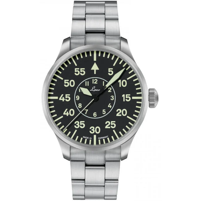 Laco Pilot Watches Basic Aachen 42 MB 861891.2 42 mm kol saati