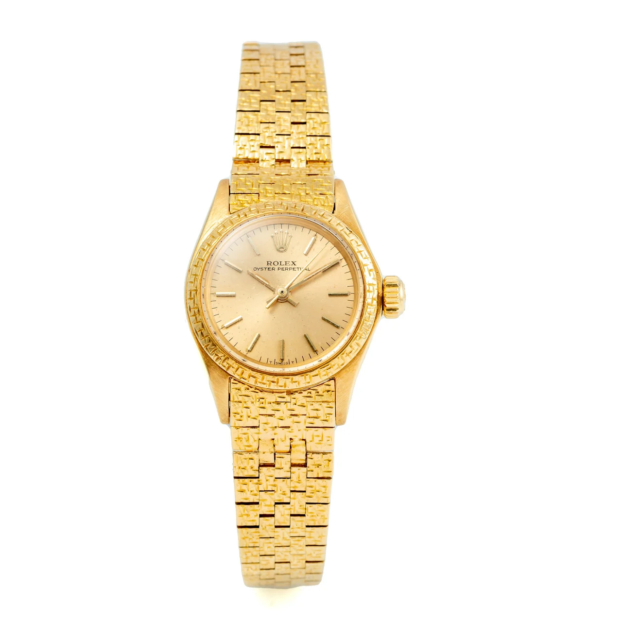 Rolex ROLEX REF. 6208, LADY'S, SELF-WINDING, CENTRE-SECONDS; "OYSTER"; 18K YELLOW GOLD 38 mm kol saati