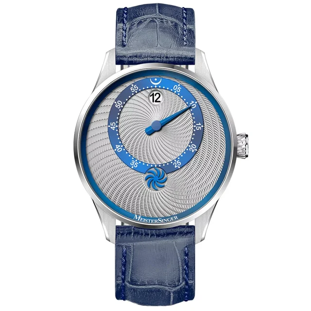 Meistersinger Souscription Panthero Jumping Hour Guilloché SOUS-PTJHG927B kol saati