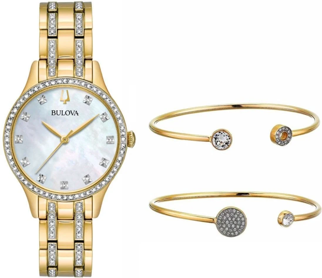 Bulova Crystal Ladies Boxed Sets 98X119 32 mm kol saati