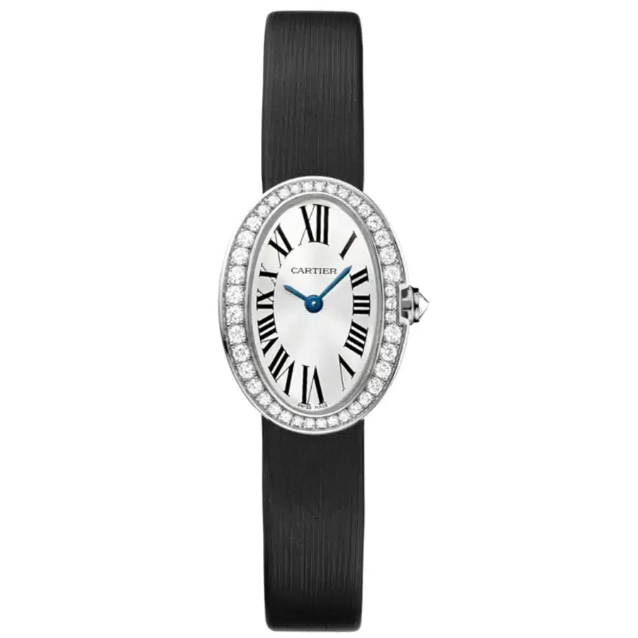 Cartier Baignoire WB520027 25MM White Gold Diamond Watch 25 mm kol saati