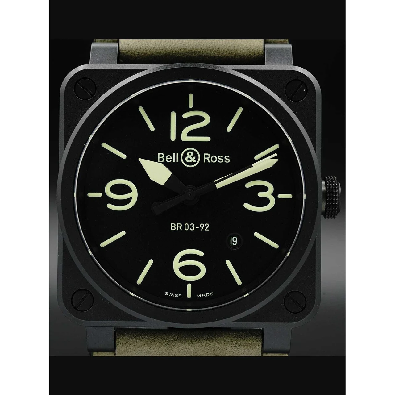 Bell & Ross Nightlum BR0392-BL3-CE/SCA 210000023741 kol saati