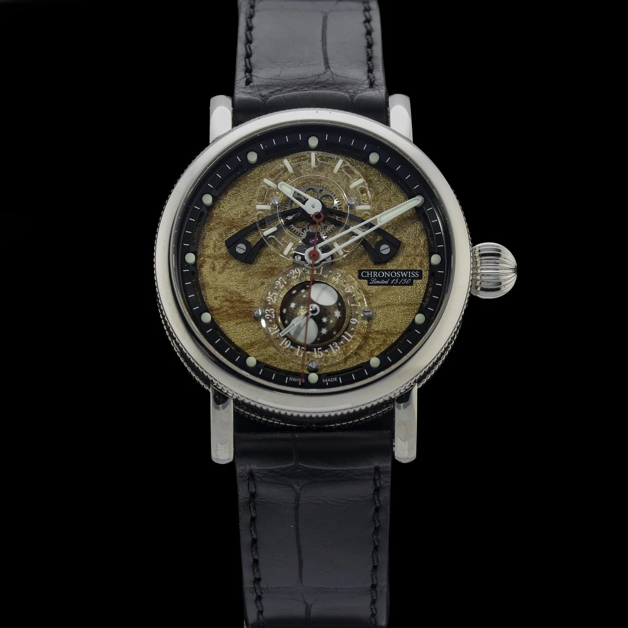 ChronoSwiss Space Timer Jupiter Limited Edition CH-9343.2-CUBK NAP210009N5346 kol saati