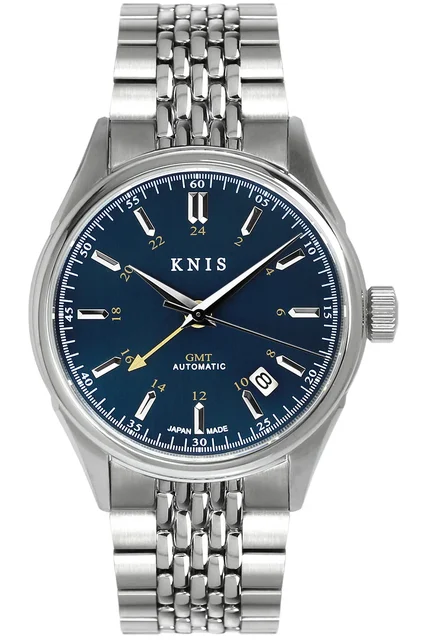 KNIS Classic GMT KN008-SVRC-BLU kol saati