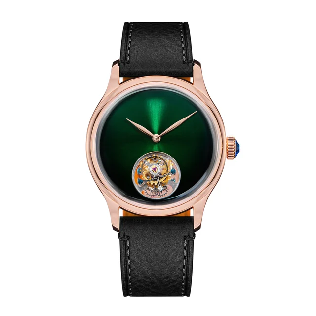 Sugess Tourbillon Master S454 Rose Gold Green Dial kol saati