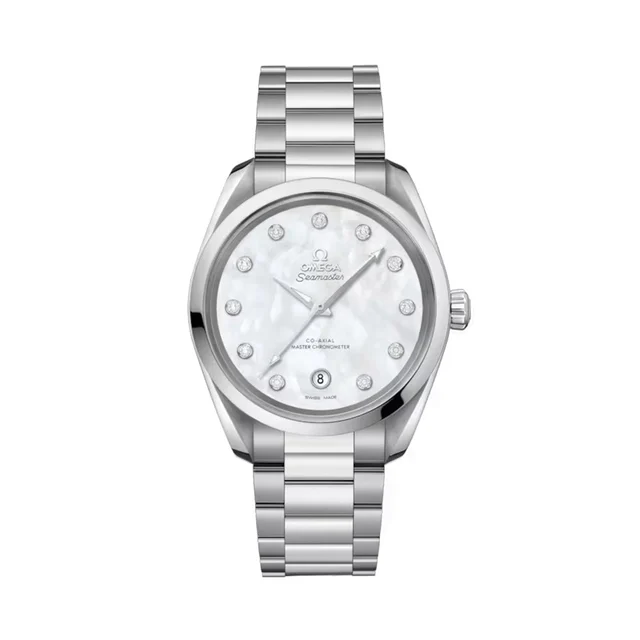 OMEGA Seamaster Aqua Terra 150M 38mm - White, Mother-of-Pearl with Diamonds on Bracelet O2