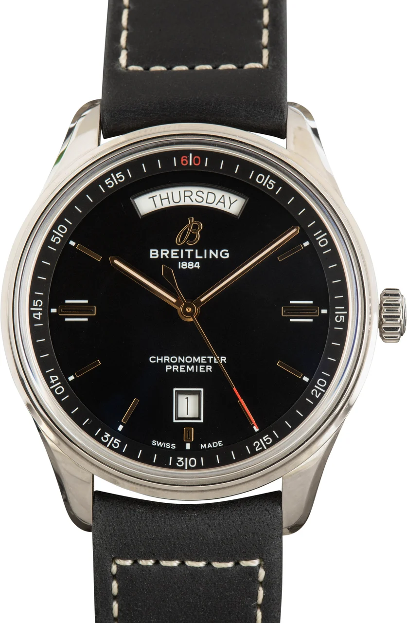 Breitling Premier Automatic Day & Date 40 Black Dial A45340241B1X4 40 mm kol saati