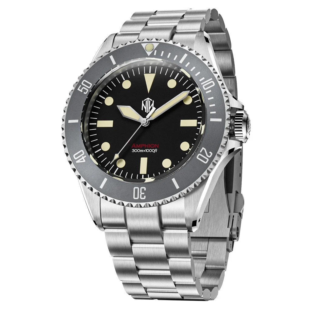NTH Legends Series Amphion Commando Dive Watch without Date #WW-NTHL-ACKN 48 mm kol saati