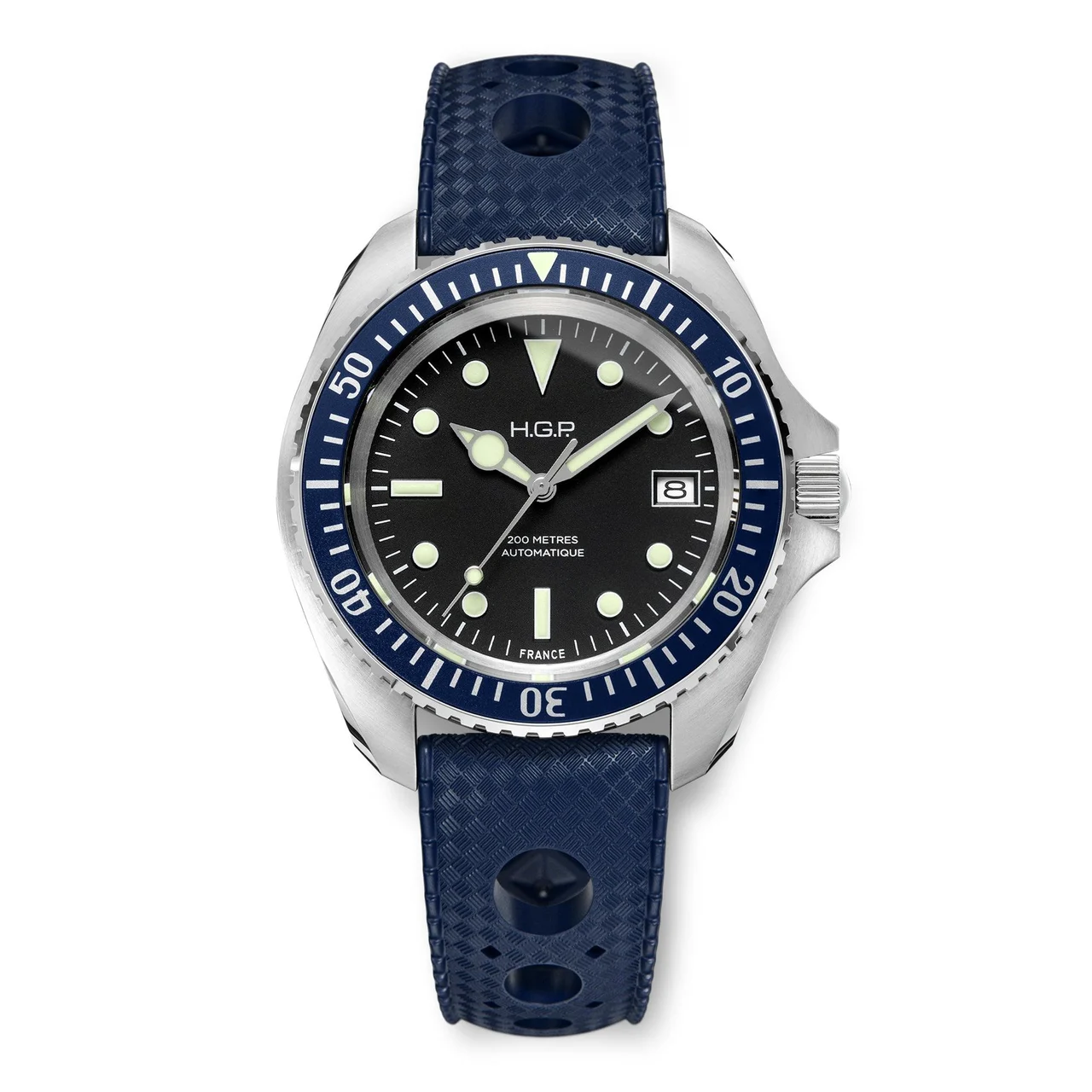 HGP - Watches HGP-23-D2A-001-04-RB2-BLU 47 mm kol saati