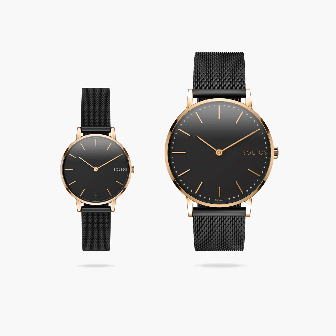 Solios CA Solar Classic Ws-Sol-BkRo40-MBk-Min-BkRo29-MBk 40 mm kol saati