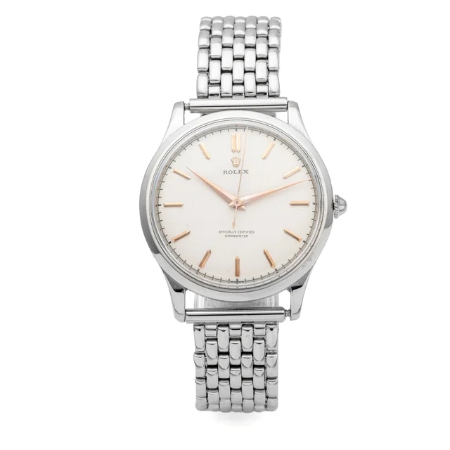 Rolex ROLEX, REF. 8029, OVERSIZE CENTERSECONDS, SERPICO Y LAINO CASEBACK, STEEL kol saati