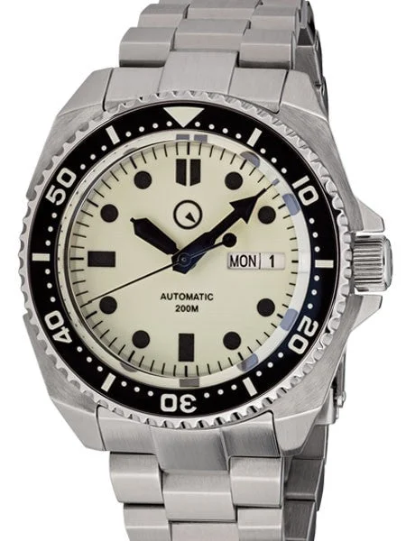Islander Luminous Dial Automatic Dive Watch with AR Double-Dome Sapphire Crystal, and Luminous Ceramic Bezel Insert #ISL-26 48 mm kol saati