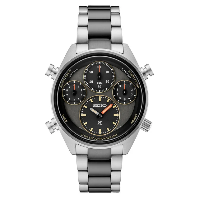 Seiko Prospex Speedtimer Solar 1/100 second Ltd Ed Chronograph with Brown Dial #SFJ005 kol