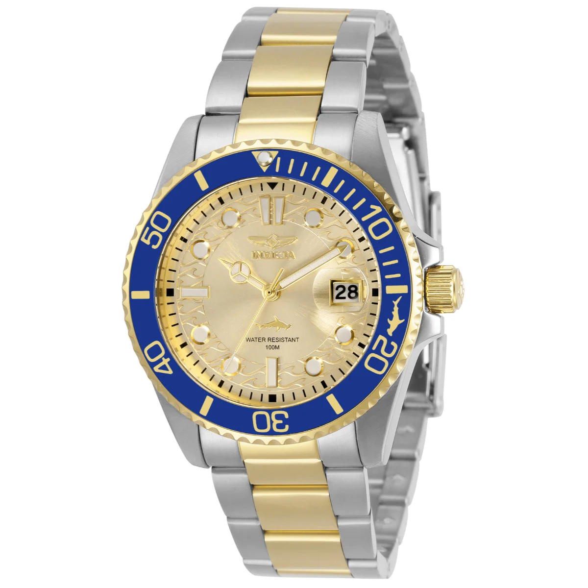 Invicta Pro Diver Currentvale Watch - 38mm, Steel, Gold (30482) 38 mm kol saati