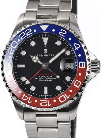 Steinhart Ocean 39 GMT Blue/Red Ceramic 103-1062/ST 39 mm kol saati