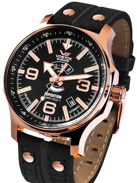 Vostok Europe Vostok-Europe Expedition North Pole Automatic Watch with Day-Night Indicator #595B536 47 mm kol saati