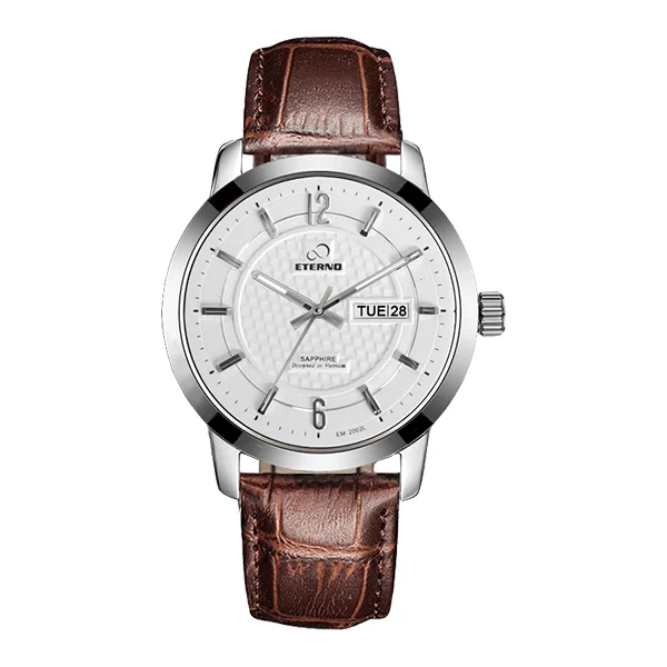 Eternowatch Eterno EM2002L Da Nâu Trắng kol saati