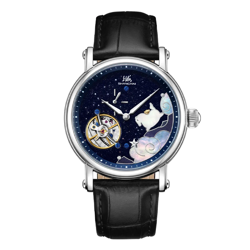 Shanghai Watch Phonograph S2003.5027.011.08 42 mm kol saati