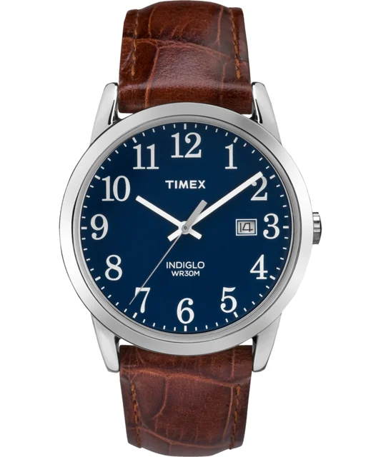 Timex Easy Reader 38mm Leather Strap Watch TW2R638009J kol saati