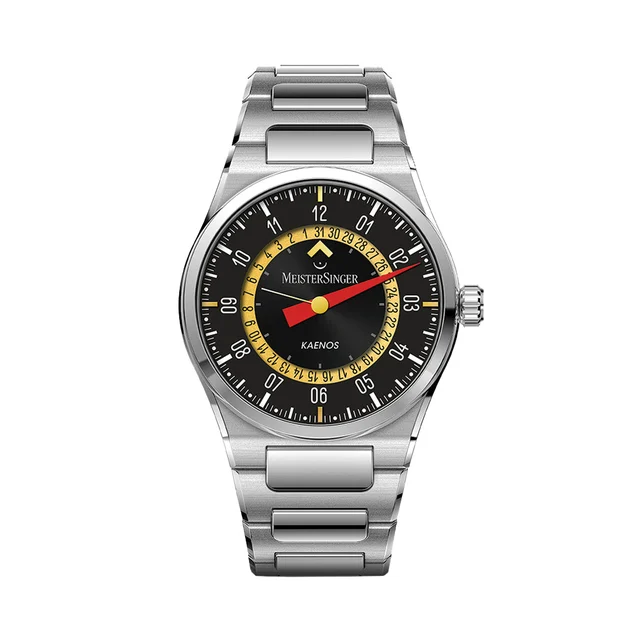 Meistersinger Alain Silberstein Limited Edition Kaenos Open Date 40mm - Black on Bracelet