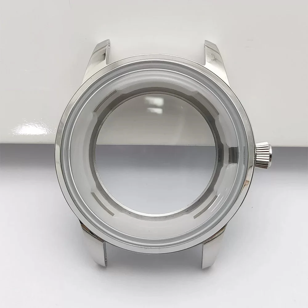 Tandorio Watches cocktail watch case 316 stainless steel Mineral Glass for NH35/36/NH4R/NH38 movements pilot case glass back 5762768297214 40 mm kol saati