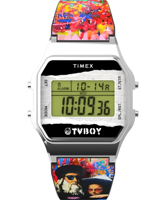 Timex TVBOY 34mm Resin Strap Watch TW2Y46800 kol saati