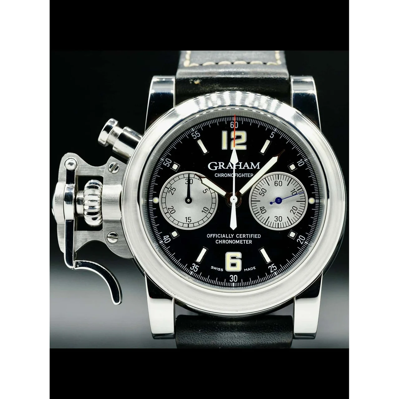 Graham Chronofighter Steel 2CFAS 210000026862 46 mm kol saati