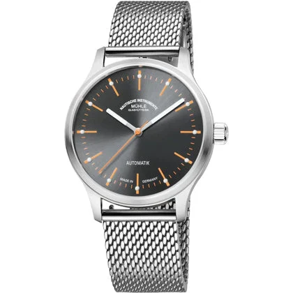 Muhle Glashutte Mühle Glashütte Panova Grey M1-40-75-MB kol saati