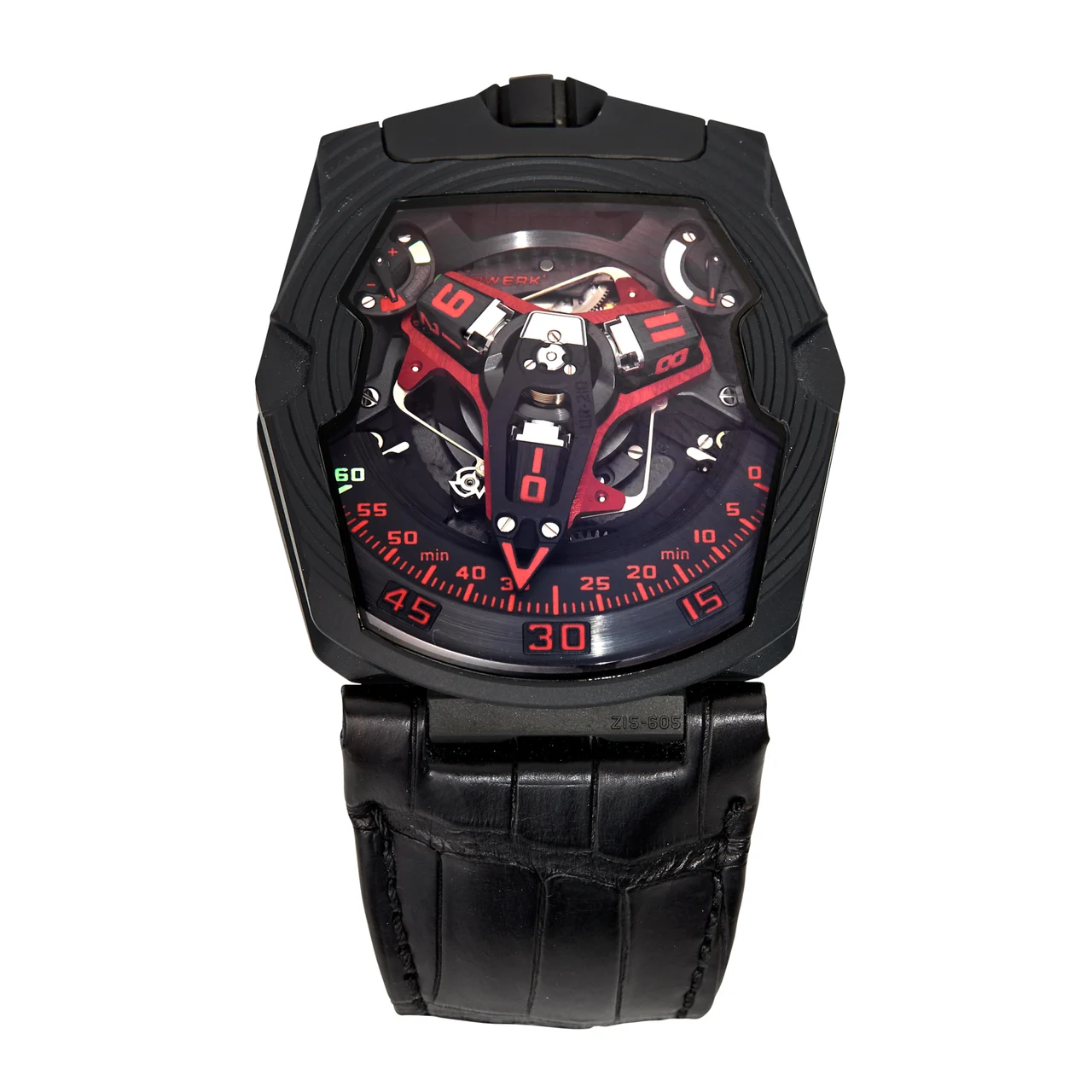 Urwerk URWERK REF. UR210; "BLACK HAWK", PIECE UNIQUE; PLATINUM AND TITANIUM kol saati