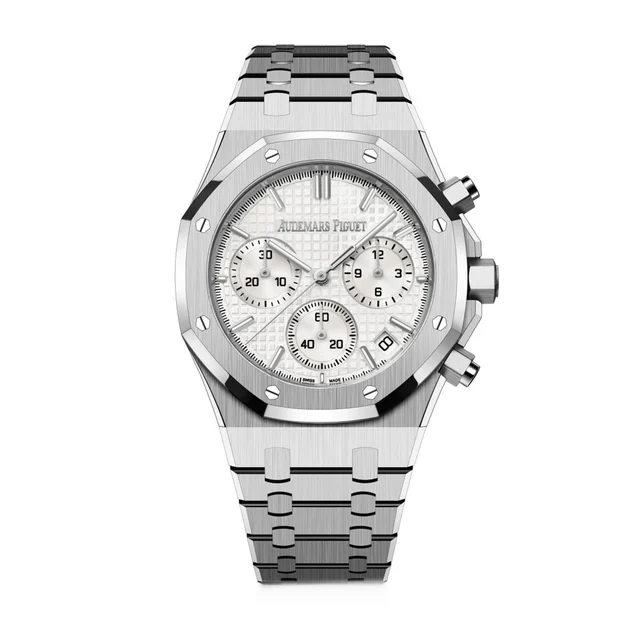 Audemars Piguet White Chronograph 50th Audemars Piguet 26240ST.OO.1320ST.03 White Chronogr