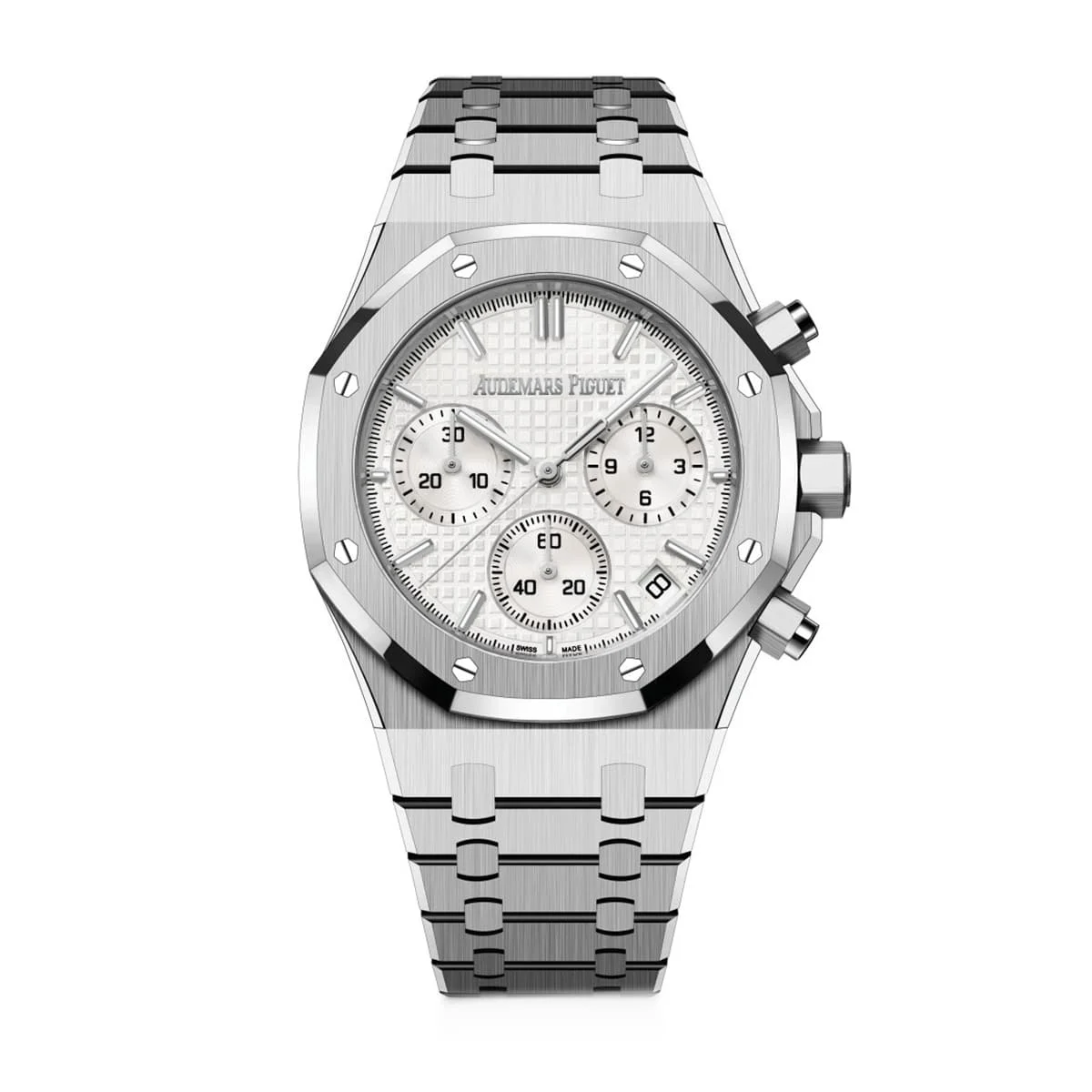 Audemars Piguet White Chronograph 50th Audemars Piguet 26240ST.OO.1320ST.03 White Chronograph 50th 41 mm kol saati