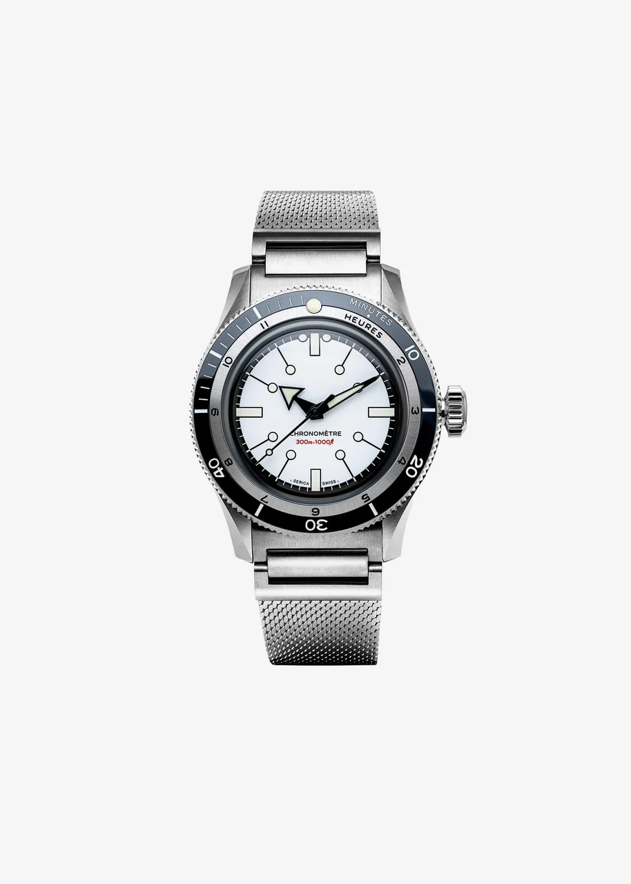 Serica Watches 5303-WHITE-COSC-3H-STD kol saati