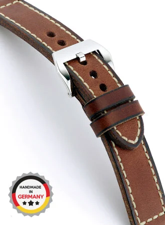 RIOS Vintage Leather Manchester - Mahogany - Vintage Leather 19605/RI kol saati