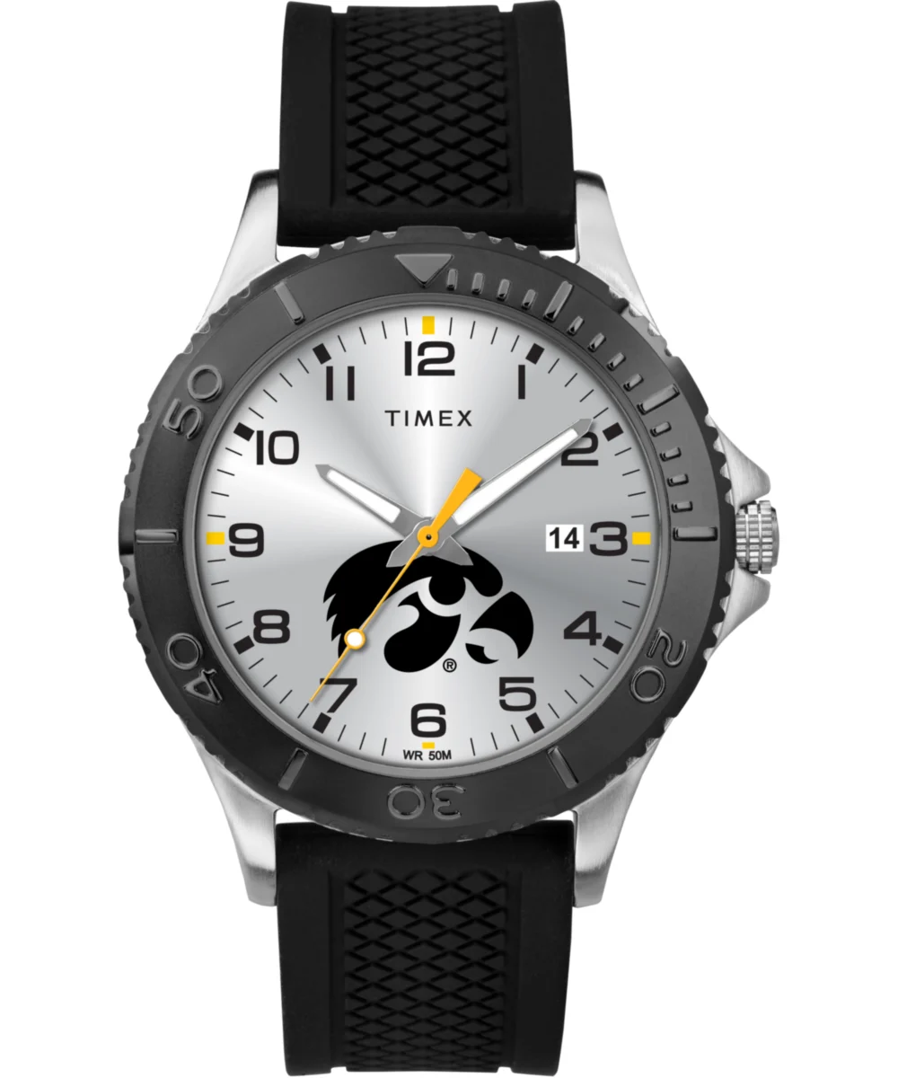 Timex Gamer Black Iowa Hawkeyes TWZUIOWMDYZ kol saati